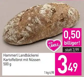 Sutterlüty Hammerl Landbäckerei Kartoffelbrot mit Nüssen Angebot