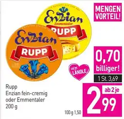 Sutterlüty Rupp Enzian fein-cremig oder Emmentaler Angebot