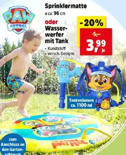 Thomas Philipps Sprinklermatte oder Wasser- werfer mit Tank Angebot