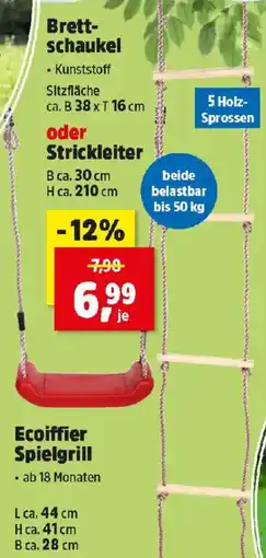 Thomas Philipps Brett- schaukel oder Strickleiter Angebot