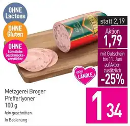 Sutterlüty Metzgerei Broger Pfefferlyoner Angebot