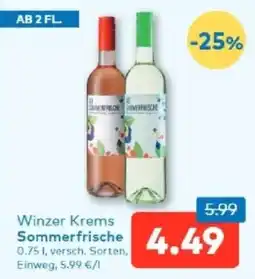 T&G Winzer Krems Sommerfrische Angebot