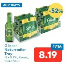 T&G Gösser Naturradler Tray Angebot