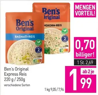Sutterlüty Ben's Original Express Reis Angebot