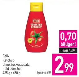Sutterlüty Felix Ketchup ohne Zuckerzusatz, mild oder hot Angebot