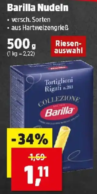 Thomas Philipps Barilla Nudeln Angebot