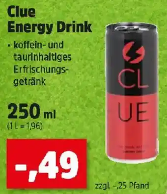 Thomas Philipps Clue Energy Drink Angebot
