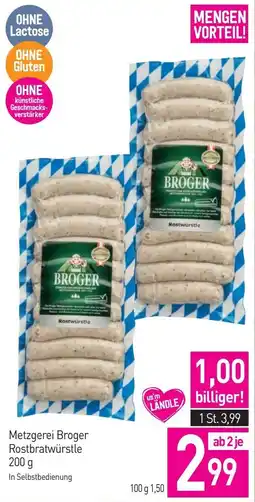 Sutterlüty Metzgerei Broger Rostbratwürstle Angebot