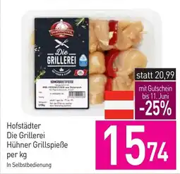 Sutterlüty Hofstädter Die Grillerei Hühner Grillspieße Angebot