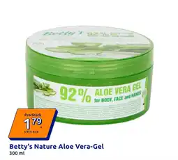 Action Betty's Nature Aloe Vera-Gel Angebot