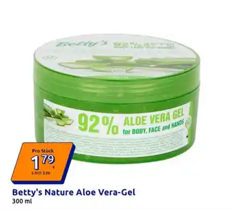 Action Betty's Nature Aloe Vera-Gel Angebot