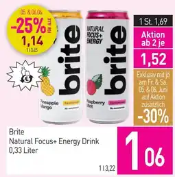 Sutterlüty Brite Natural Focus+ Energy Drink Angebot