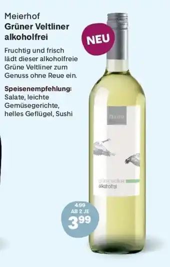 Meierhof Grüner Veltliner alkoholfrei
