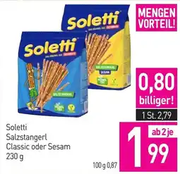 Sutterlüty Soletti Salzstangerl Classic oder Sesam Angebot