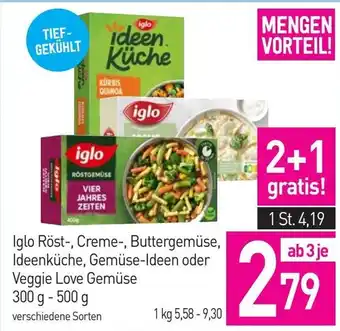 Sutterlüty Iglo Röst-, Creme-, Buttergemüse, Ideenküche, Gemüse-Ideen oder Veggie Love Gemüse Angebot