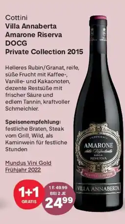 MPreis Cottini Villa Annaberta Amarone Riserva DOCG Private Collection 2015 Angebot