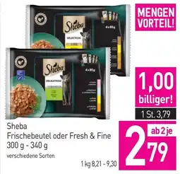 Sutterlüty Sheba Frischebeutel oder Fresh & Fine Angebot