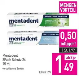 Sutterlüty Mentadent 3Fach Schutz 24 Angebot
