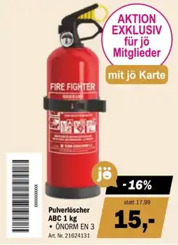 Forstinger Pulverlöscher ABC Angebot