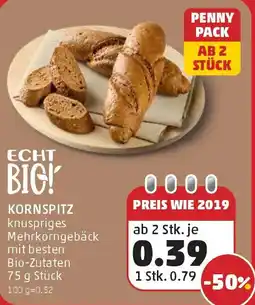 PENNY KORNSPITZ knuspriges Mehrkorngebäck mit besten Bio-Zutaten Angebot