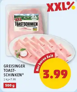 PENNY Greisinger toast- schinken Angebot