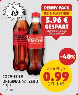 PENNY Coca-cola original od. zero Angebot