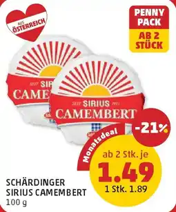 PENNY Schärdinger sirius camembert Angebot