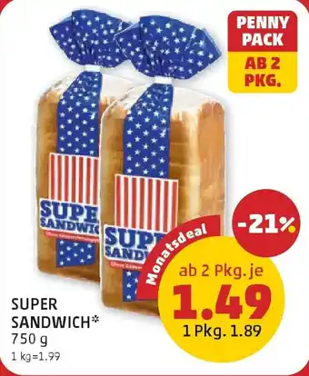 PENNY Super sandwich Angebot