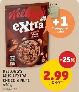 PENNY Kellogg's müsli extra choco & nuts Angebot