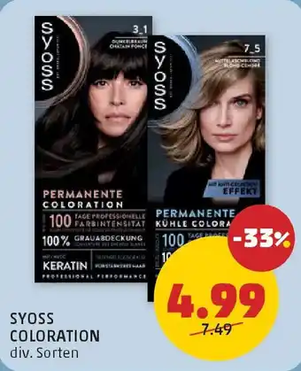 PENNY Syoss coloration Angebot