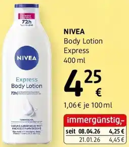 dm NIVEA Body Lotion Express Angebot