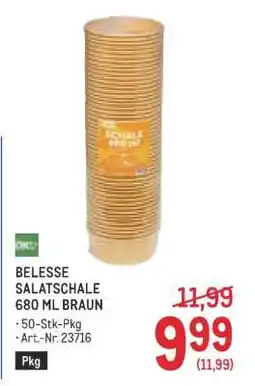 Metro BELESSE SALATSCHALE 680 ML BRAUN Angebot