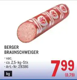 Metro BERGER BRAUNSCHWEIGER Angebot