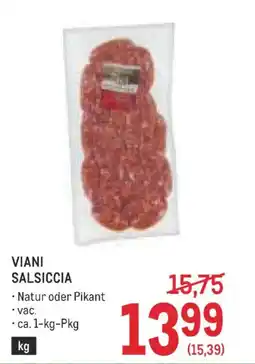 Metro Viani salsiccia Angebot