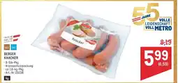 Metro Berger Knacker Angebot
