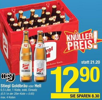 Maximarkt Stiegl Goldbräu Oder Hell 0,5 Liter Angebot