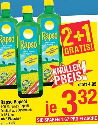 Maximarkt Rapso Rapsöl Angebot
