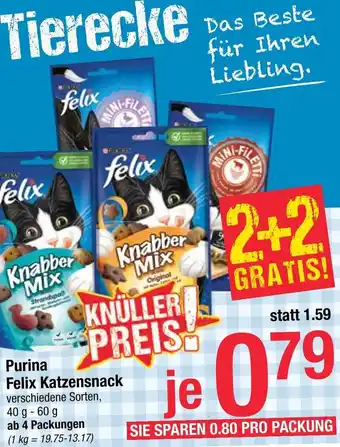 Maximarkt Purina Felix Katzensnack Angebot