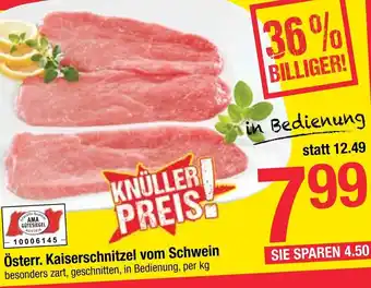 Maximarkt Österr. Kaiserschnitzel Vom Schwein Angebot