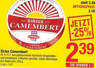 Maximarkt Sirius Camembert Angebot