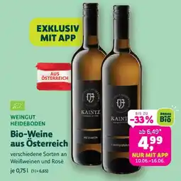 Denn's Biomarkt Bio-Weine aus Österreich Angebot