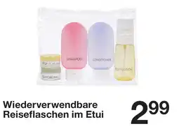 Zeeman Wiederverwendbare Reiseflaschen im Etui Angebot