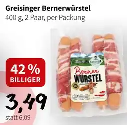 Der Grissemann Greisinger Bernerwürstel Angebot