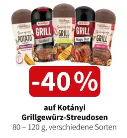 Der Grissemann auf Kotányi Grillgewürz-Streudosen Angebot