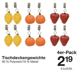 Zeeman Tischdeckengewichte Angebot