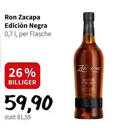 Der Grissemann Ron Zacapa Edición Negra Angebot