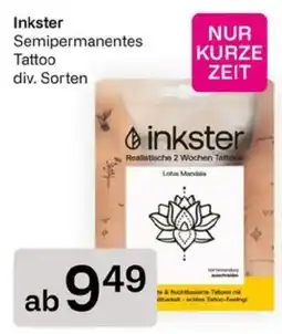 Bipa Inkster Semipermanentes Tattoo div. Sorten Angebot