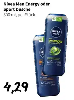 Der Grissemann Nivea Men Energy oder Sport Dusche Angebot