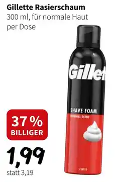 Der Grissemann Gillette Rasierschaum Angebot