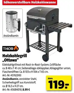 Hagebau Holzkohlegrill „Ottawa Angebot